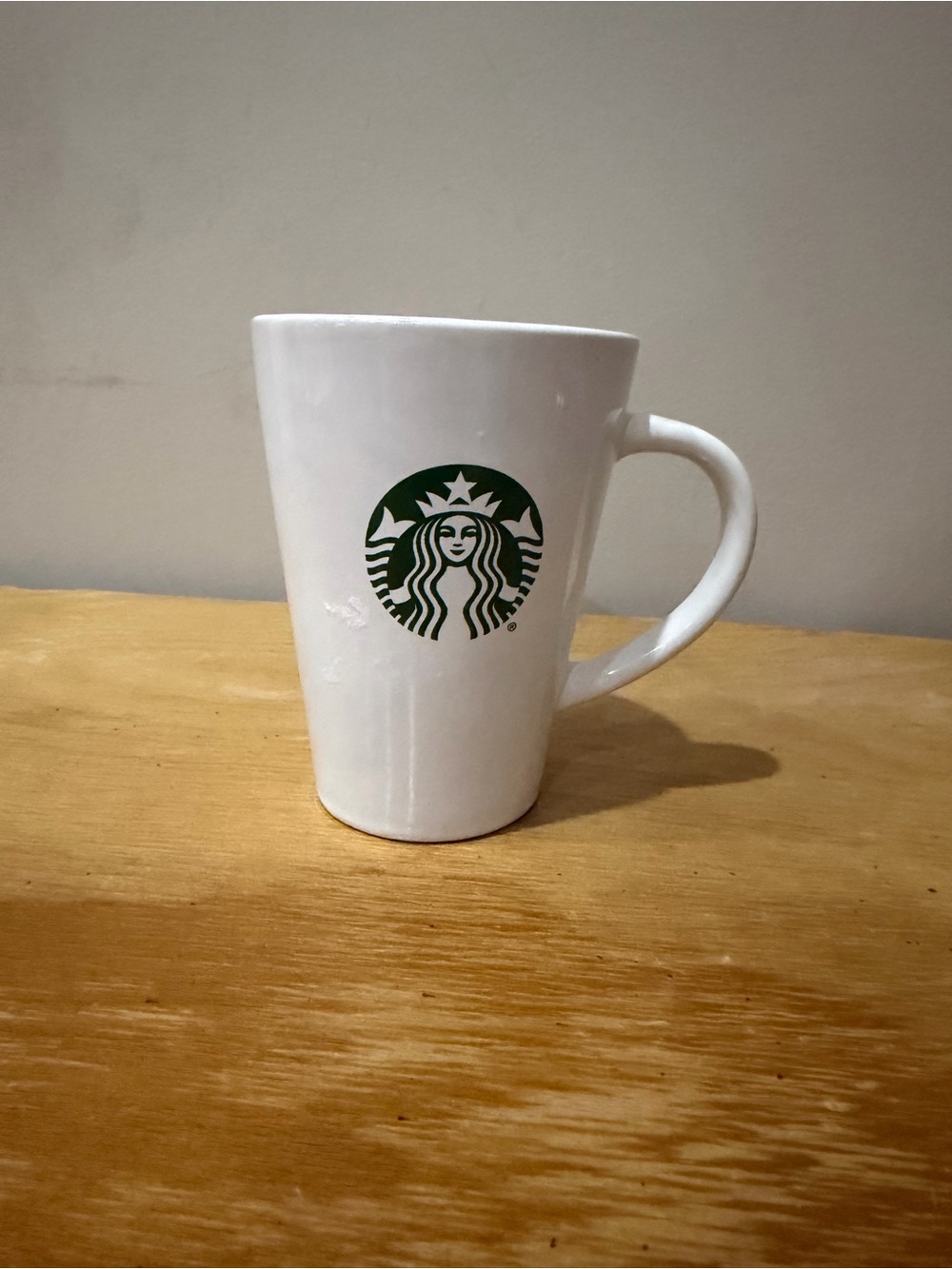 Starbucks White Ceramic Mug with Green Siren Logo